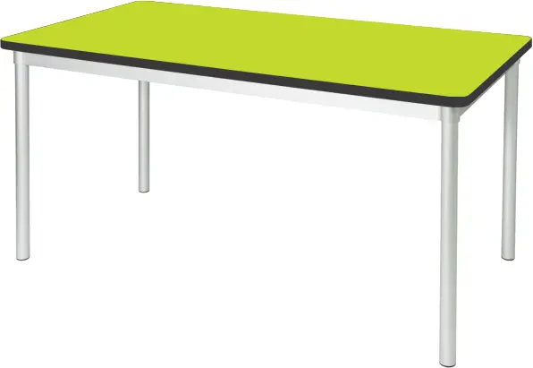 Gopak Enviro Rectangular Classroom Tables - (W) 1200 x (D) 600mm - Acid Green