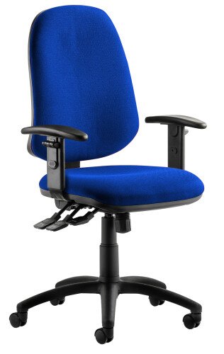 Dynamic Eclipse Plus XL Chair with Height Adjustable Arms - Blue