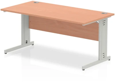 Dynamic Impulse Rectangular Desk with Cable Managed Legs - 800mm Depth