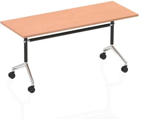 Dynamic Impulse Flip Top Rectangular Table 1600 x 800mm - Beech