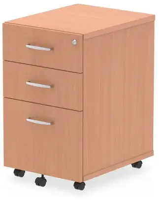 Dynamic Impulse Tall Under Desk Pedestal - 440 x 550mm - Beech