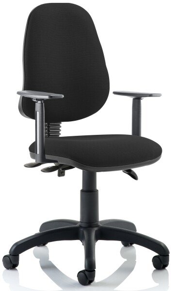Dynamic Eclipse Plus 3 Chair with Height Adjustable Arms - Black