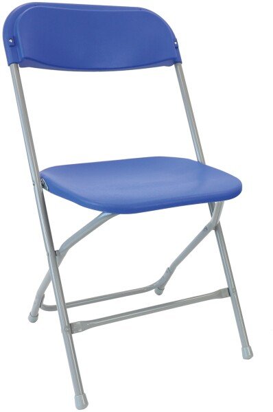 Spaceforme Zlite Straight Back Folding Chair - Blue