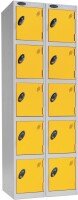 Probe Five Door Nest of 2 Steel Lockers - 1780 x 610 x 460mm