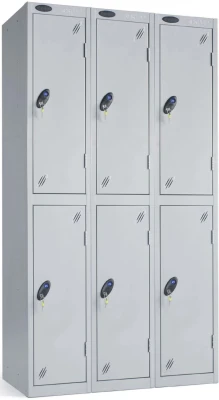 Probe Two Door Nest of 3 Steel Lockers - 1780 x 915 x 305mm