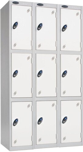 Probe Three Door Nest of 3 Steel Lockers - 1780 x 915 x 380mm