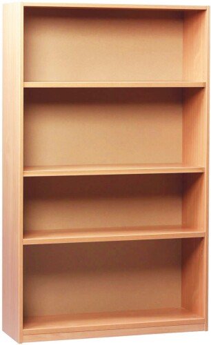 Monarch Open Bookcase With 1 Fixed and 2 Adjustable Shelves Height 1500mm