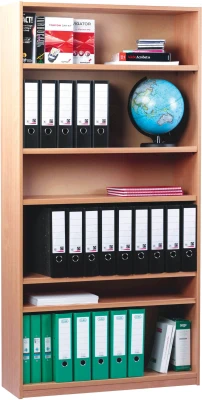 Monarch Open Bookcase With 1 Fixed and 4 Adjustable Shelves Height 1800mm