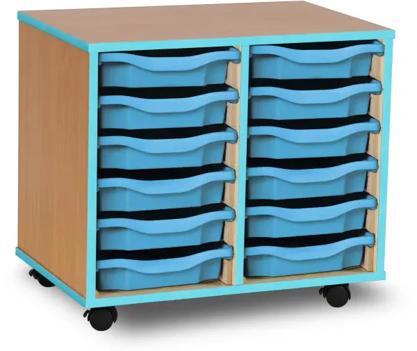 Monarch 12 Shallow Tray Unit - Cyan