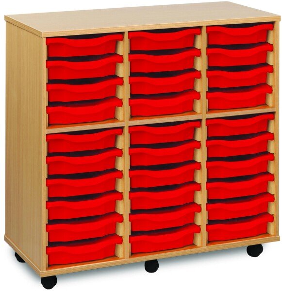 Monarch 30 Shallow Tray Unit - Red