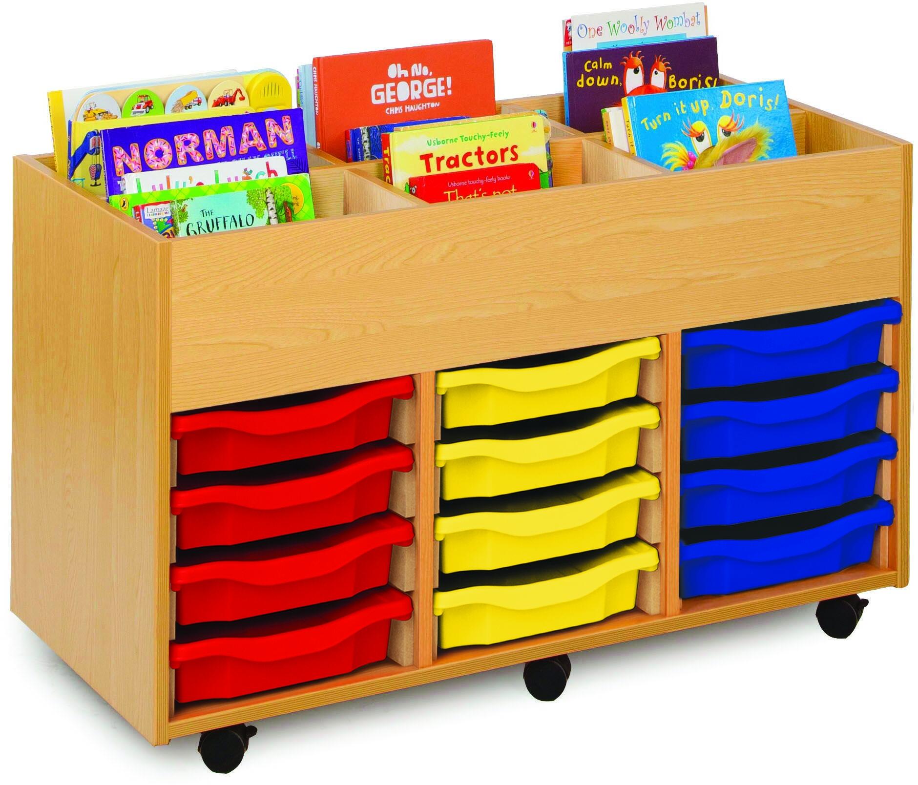 6 Bay Kinderbox with Shallow Trays - Just For Schools