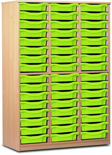 Monarch 48 Shallow Tray Storage Cupboard - Lime