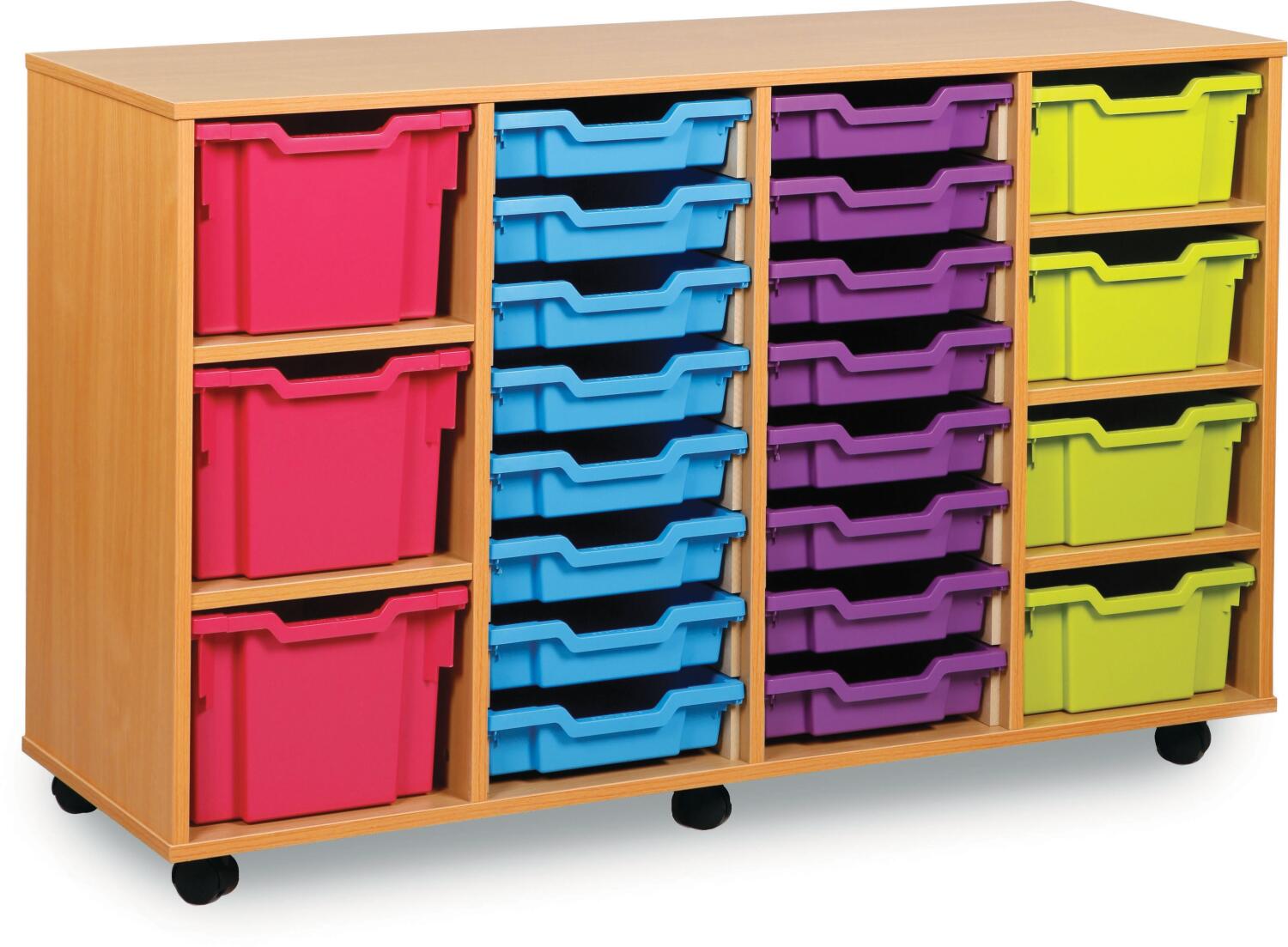 Monarch Classic Tray Storage Unit 16 Shallow 4 Deep and 3 Extra Deep