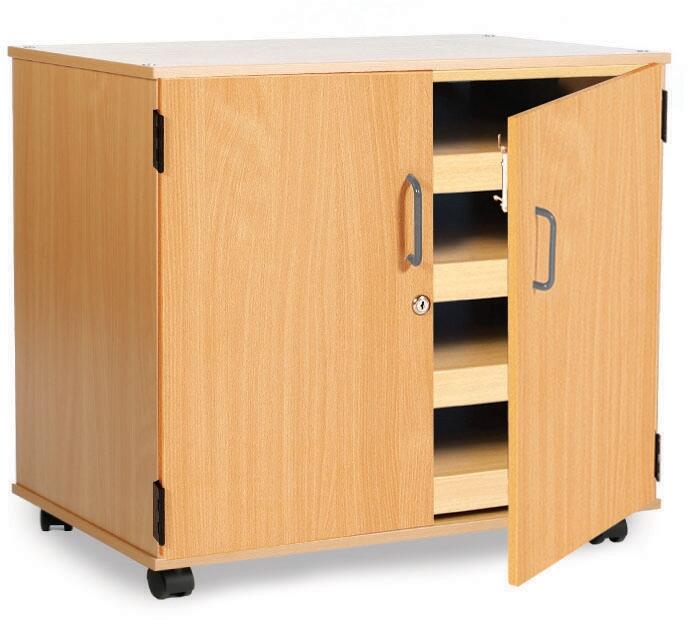 Monarch A1 4 Sliding Drawer Paper Storage Unit with Doors Just For Schools