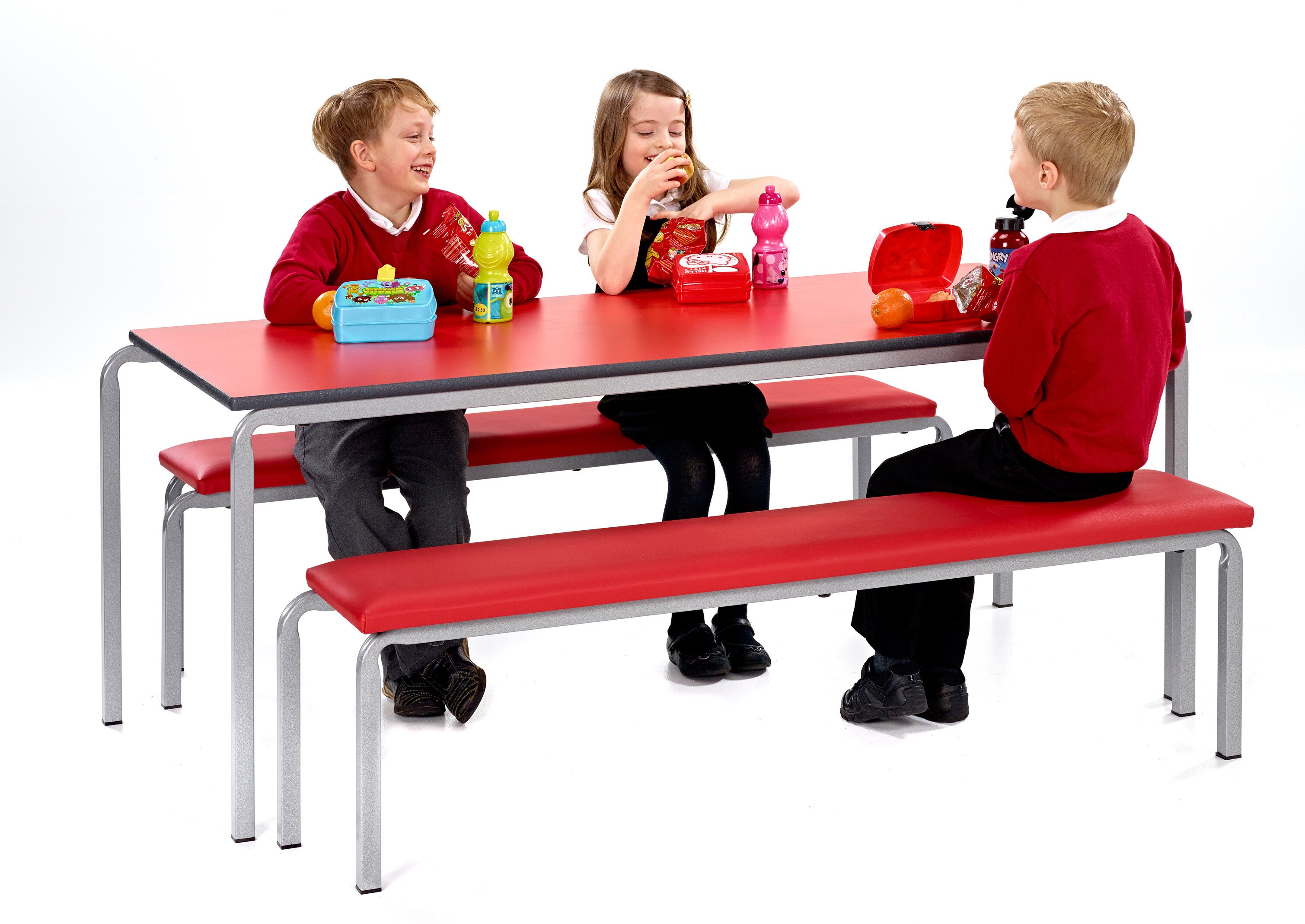 school dining tables and benches