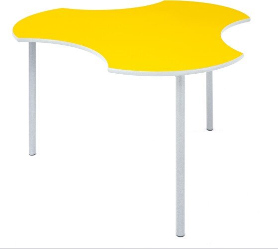 Metalliform Connect Shaped Table - 940 x 890mm