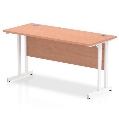 Dynamic Rectangular Desk with Twin Cantilever Legs - (w) 1400mm x (d) 600mm