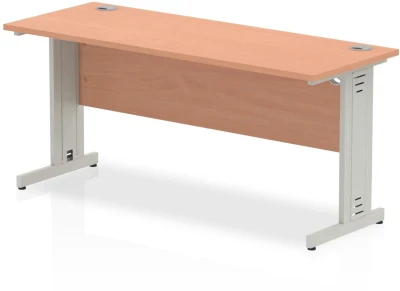 Dynamic Impulse Rectangular Desk with Cable Managed Legs - 600mm Depth