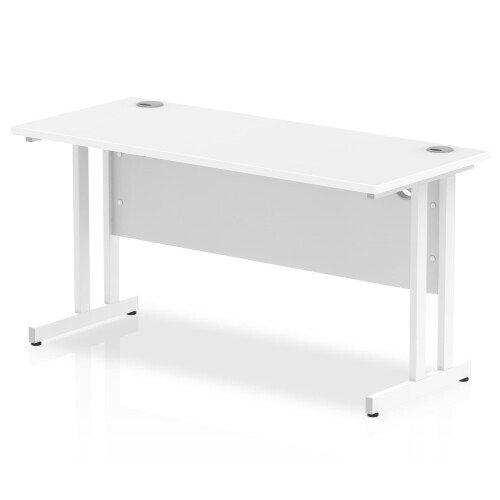 Dynamic Rectangular Desk with Twin Cantilever Legs - (w) 1400mm x (d) 600mm