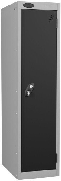 Probe Low Single Steel Locker - 1210 x 305 x 460mm - Black (RAL 9004)