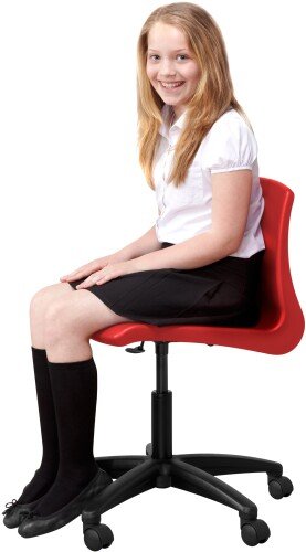 Metalliform NP Swivel Chairs with Black Base - Seat Height 355-420cm