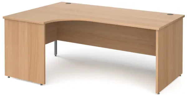 Gentoo Corner Desk with Panel End Leg 1800 x 1200mm - Beech