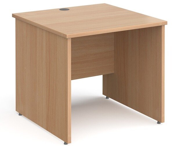Gentoo Rectangular Desk with Panel End Legs - 800mm x 800mm - Beech