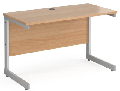 Gentoo Rectangular Desk with Single Cantilever Legs - 1200mm x 600mm