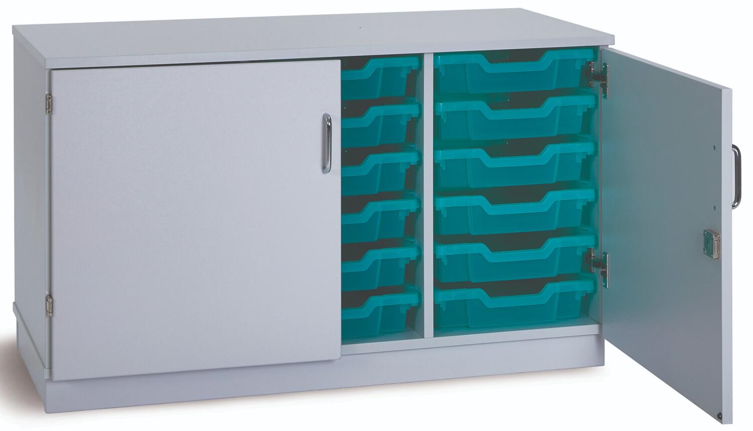 Monarch Premium Static 18 Shallow Tray Unit with Doors Just For Schools