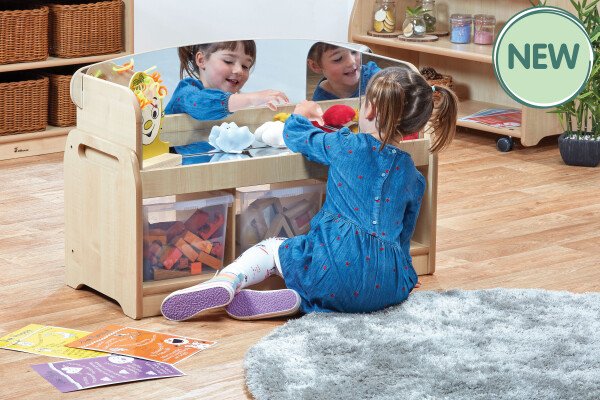 Millhouse Low Sensory Play Unit with 3 Baskets and Mirror Surround