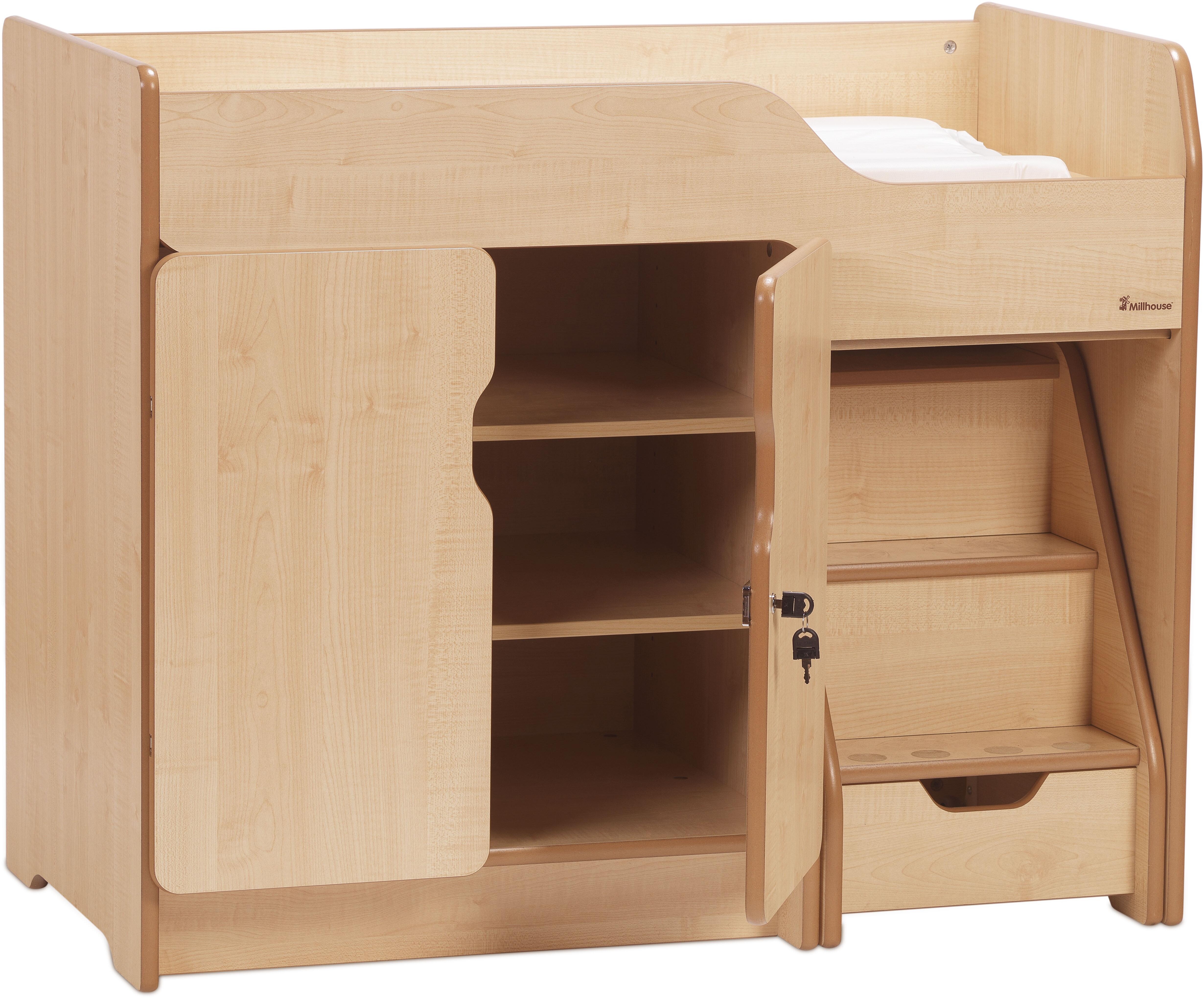 Millhouse Baby Changing Unit with Steps W110xD610xH910mm Just For