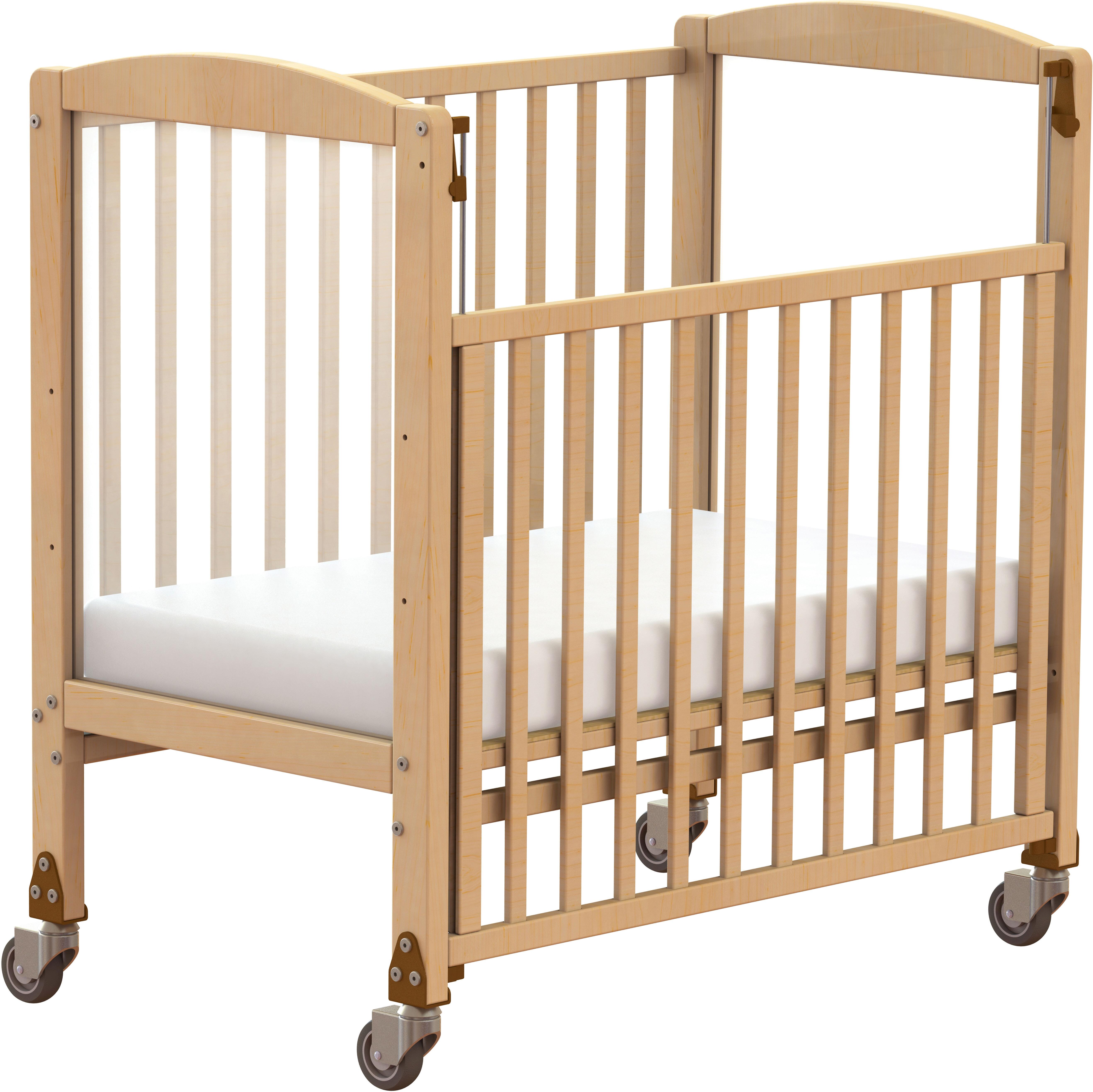 Millhouse Dropside Cot Solid Hardwood Beech with Adjustable Heights