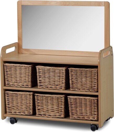 Millhouse Mobile Unit with Top Mirror Add-on and 6 Baskets