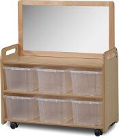 Millhouse Mobile Unit With Top Mirror Add-on And 6 Clear Tubs