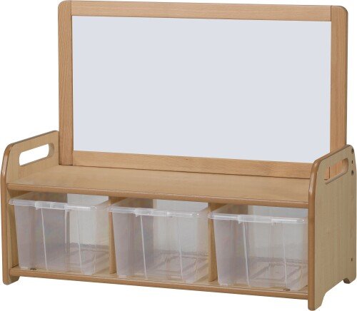 Millhouse Low Magnetic Storage Unit With 3 Clear Tubs