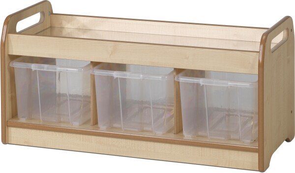 Millhouse Low Mirror Play Unit With 3 Clear Tubs