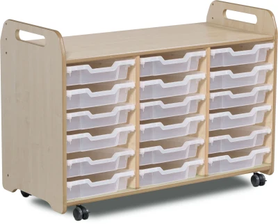Millhouse Tray Storage Unit (730mm Height) With 18 Shallow Trays