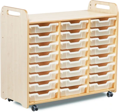 Millhouse Tray Storage Unit (900mm Height) With 24 Shallow Trays