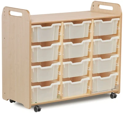 Millhouse Tray Storage Unit (900mm Height) With 12 Deep Trays