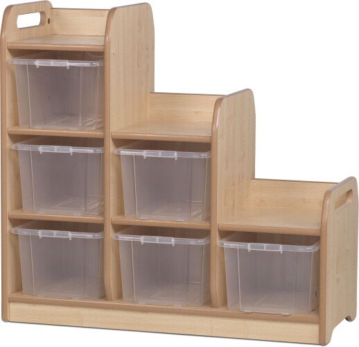 Millhouse Stepped Storage Left Hand With Clear Tubs