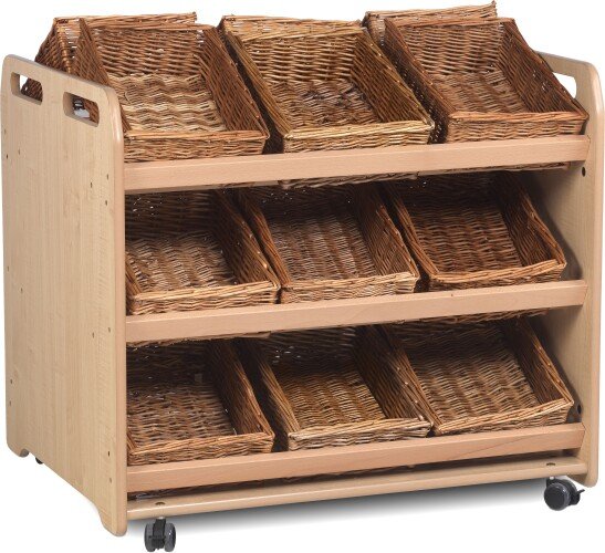 Millhouse Tilt Tote Double-sided Storage with 18 Baskets
