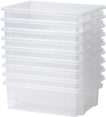 Millhouse Set Of 9 Clear Shallow Tubs