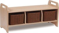 Millhouse Storage Bench (large) With 3 Baskets