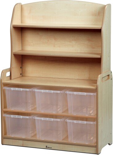 Millhouse Welsh Dresser Display Storage With 6 Clear Tubs And Loose Parts Kit