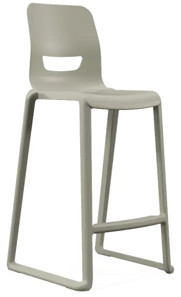 KI Europe Postura+ One Piece High Back Stool - 685mm Height - Ash Grey