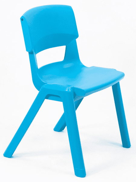 KI Postura+ Classroom Chair - 660mm Height - 8-10 Years - Aqua Blue