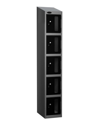 Probe Five Compartment Vision Panel Nest of Three Lockers - 1780 x 915 x 380mm