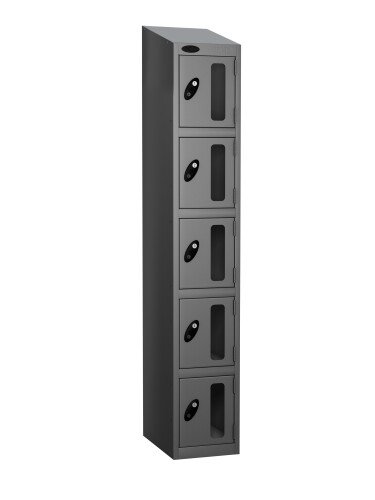 Probe Five Compartment Vision Panel Nest of Three Lockers - 1780 x 915 x 380mm