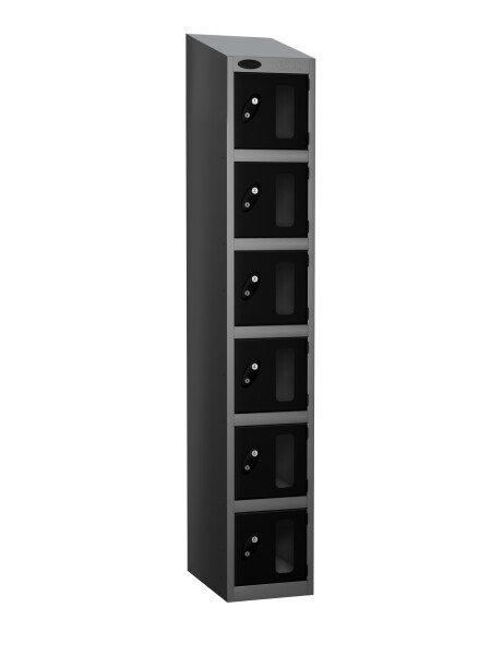 Probe Six Compartment Vision Panel Single Nest Locker - 1780 x 305 x 380mm