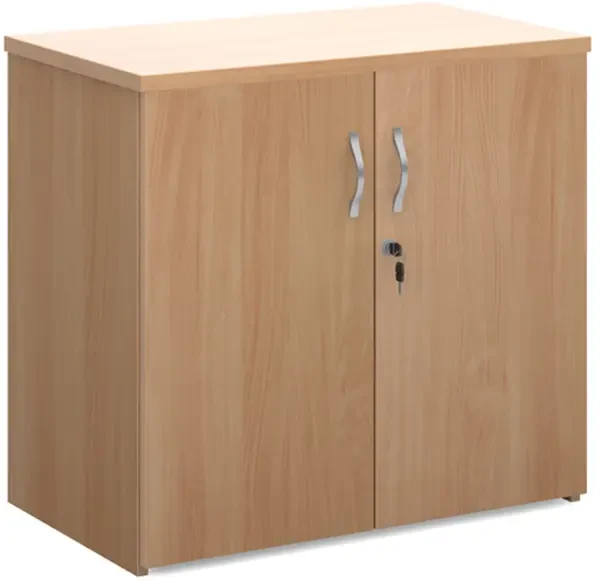 Dams Double Door Cupboard with 1 Shelf - 740mm High - Beech